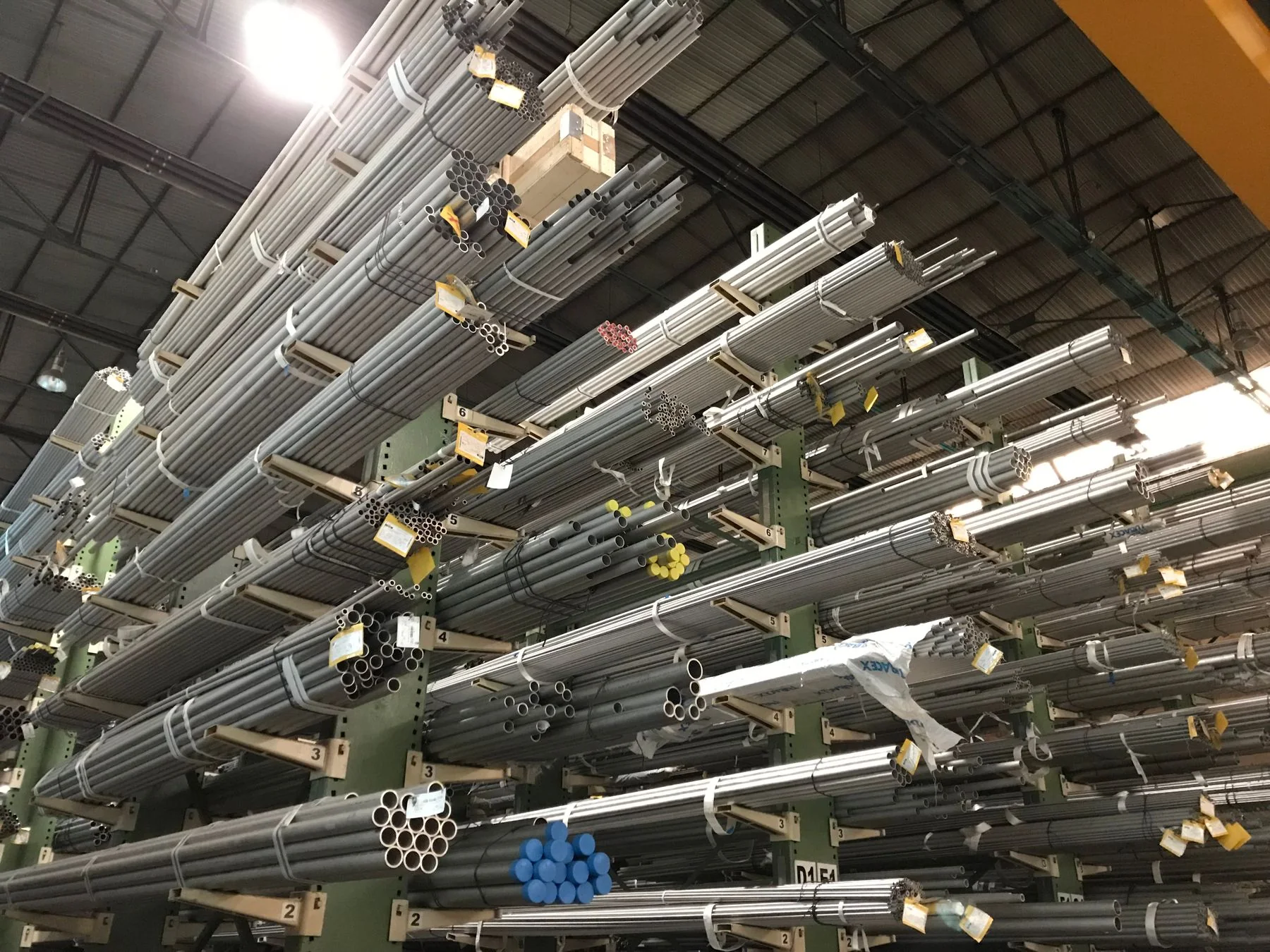 Materials in a warehouse