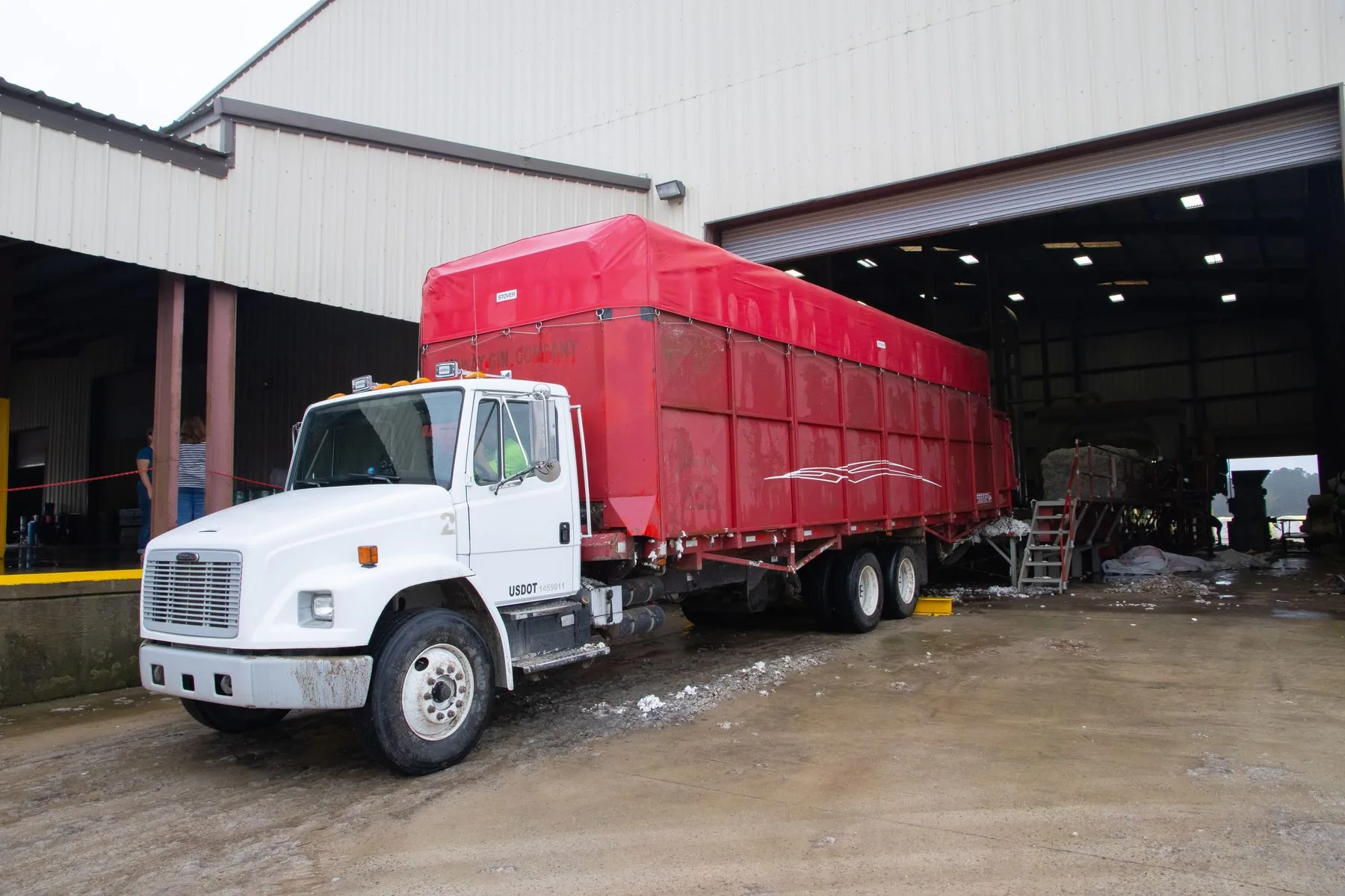 Truck at a loading dock