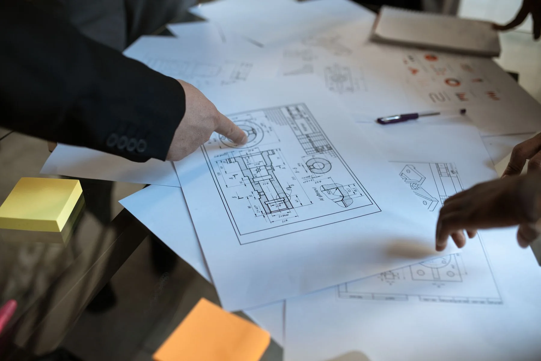 Project planning at a desk