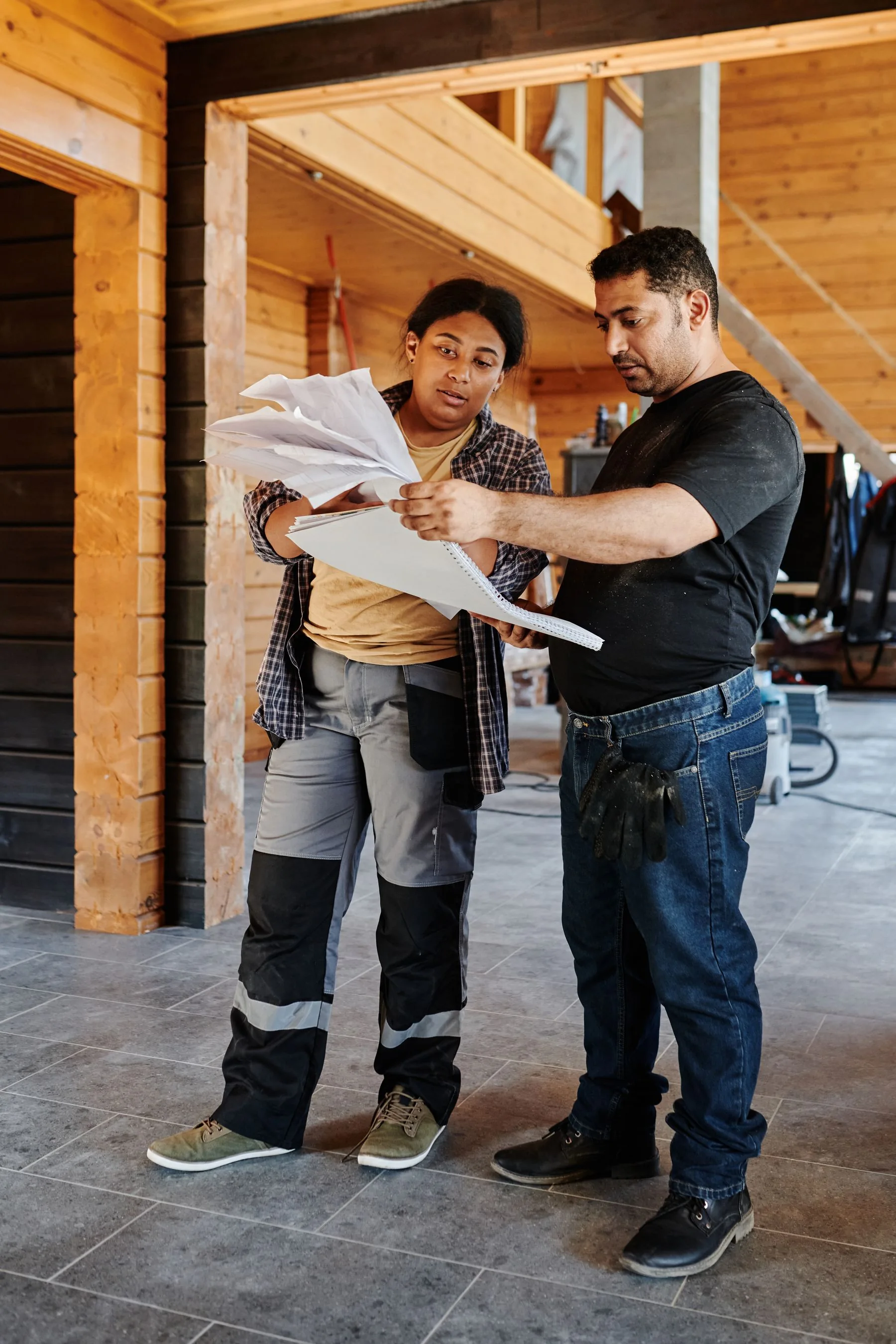 Indoor project-plan review